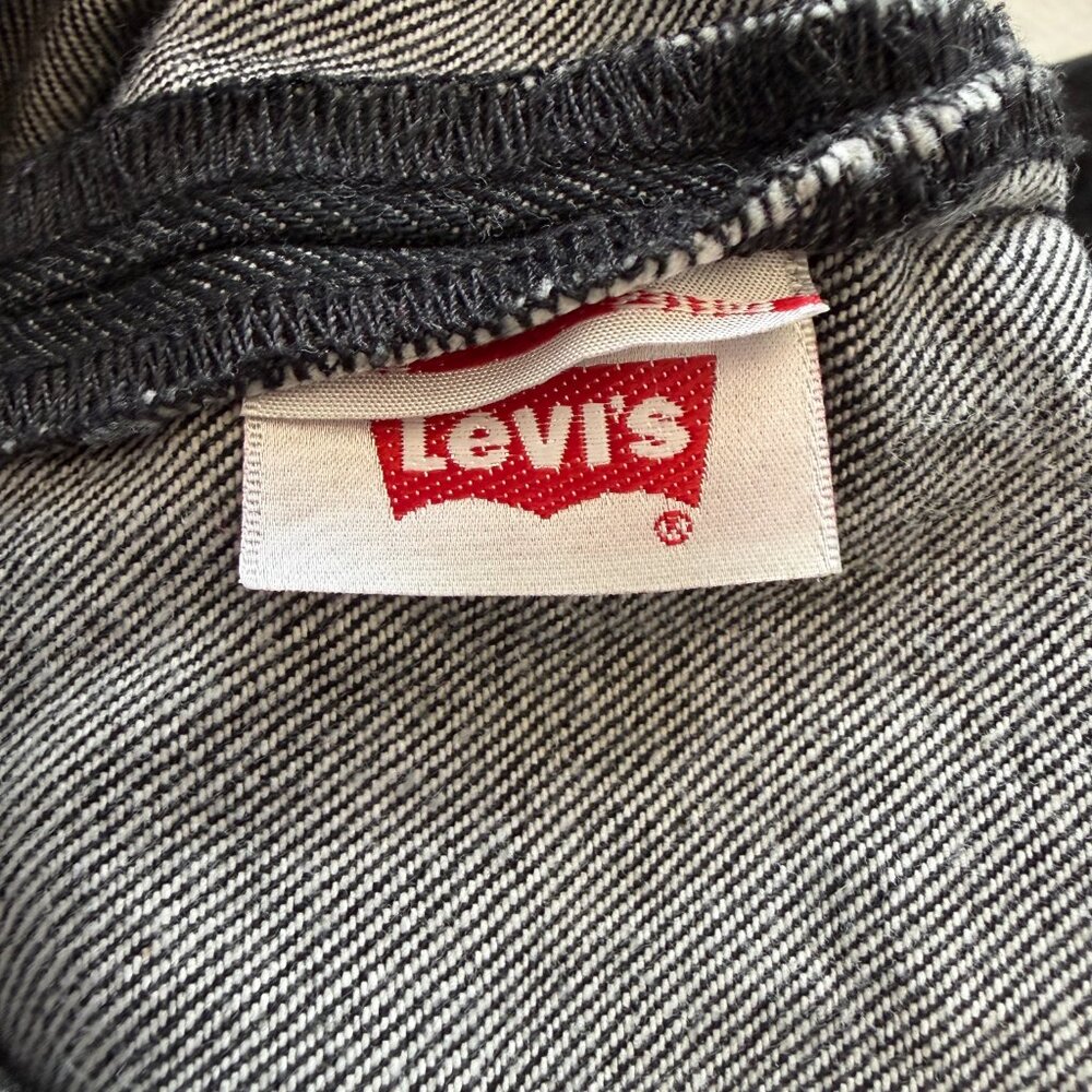 Levis‎ 501 Original Shrink To Fit Button Fly Jeans Rigid Black Jeans Mens 32x32 - Picture 5 of 10